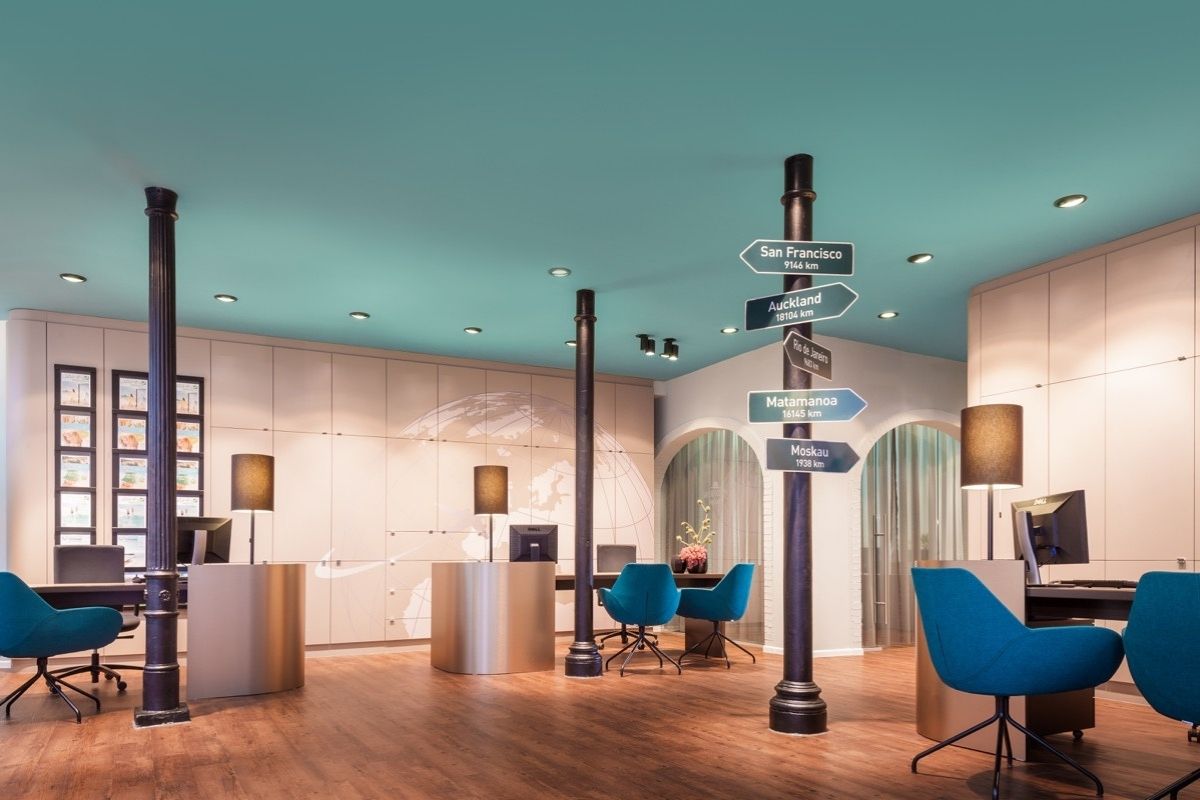 7 raum und inhalt innenarchitektur reisebüro merican q